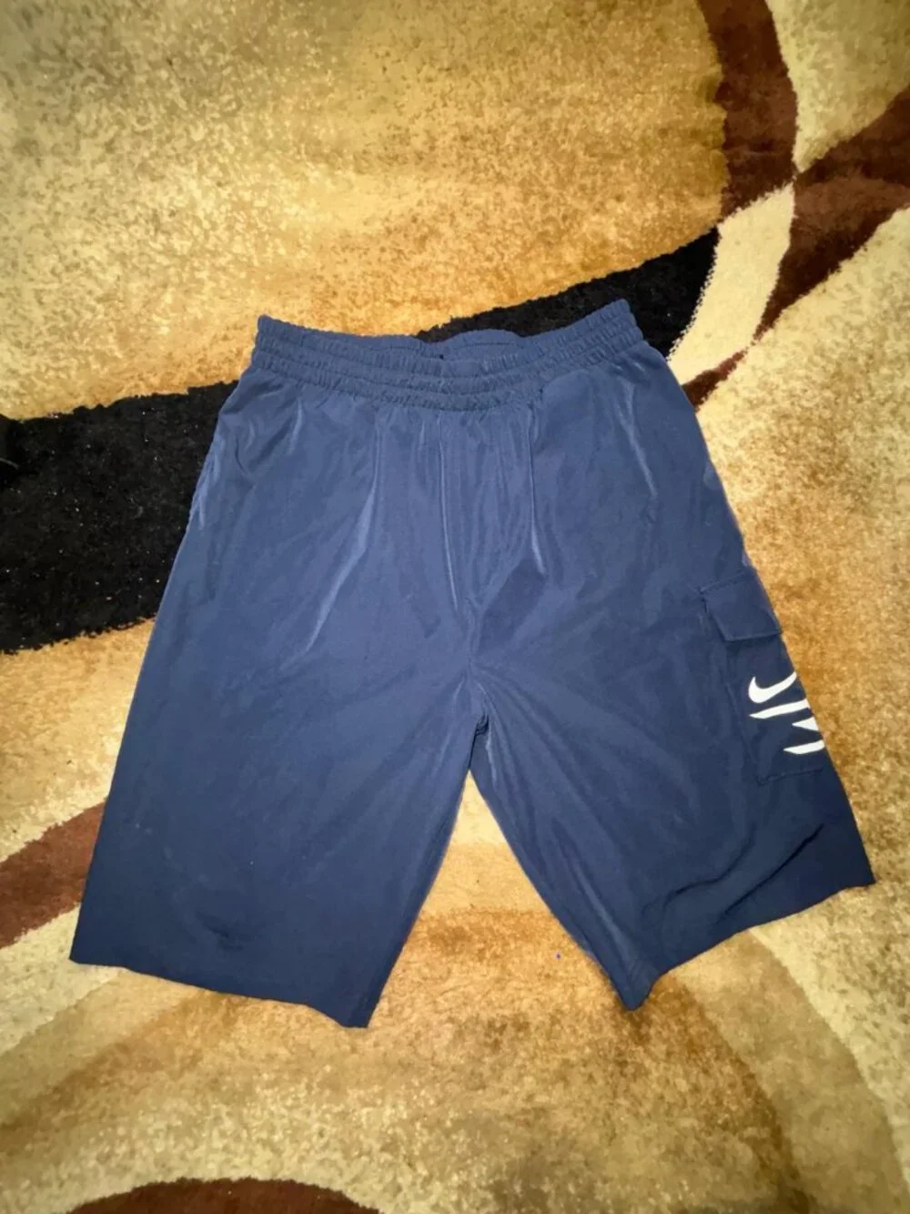 Nike 3Brand Boys Size Large 12-13 Years Relaxed Shorts Navy Blue